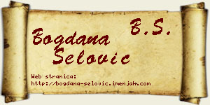 Bogdana Šelović vizit kartica